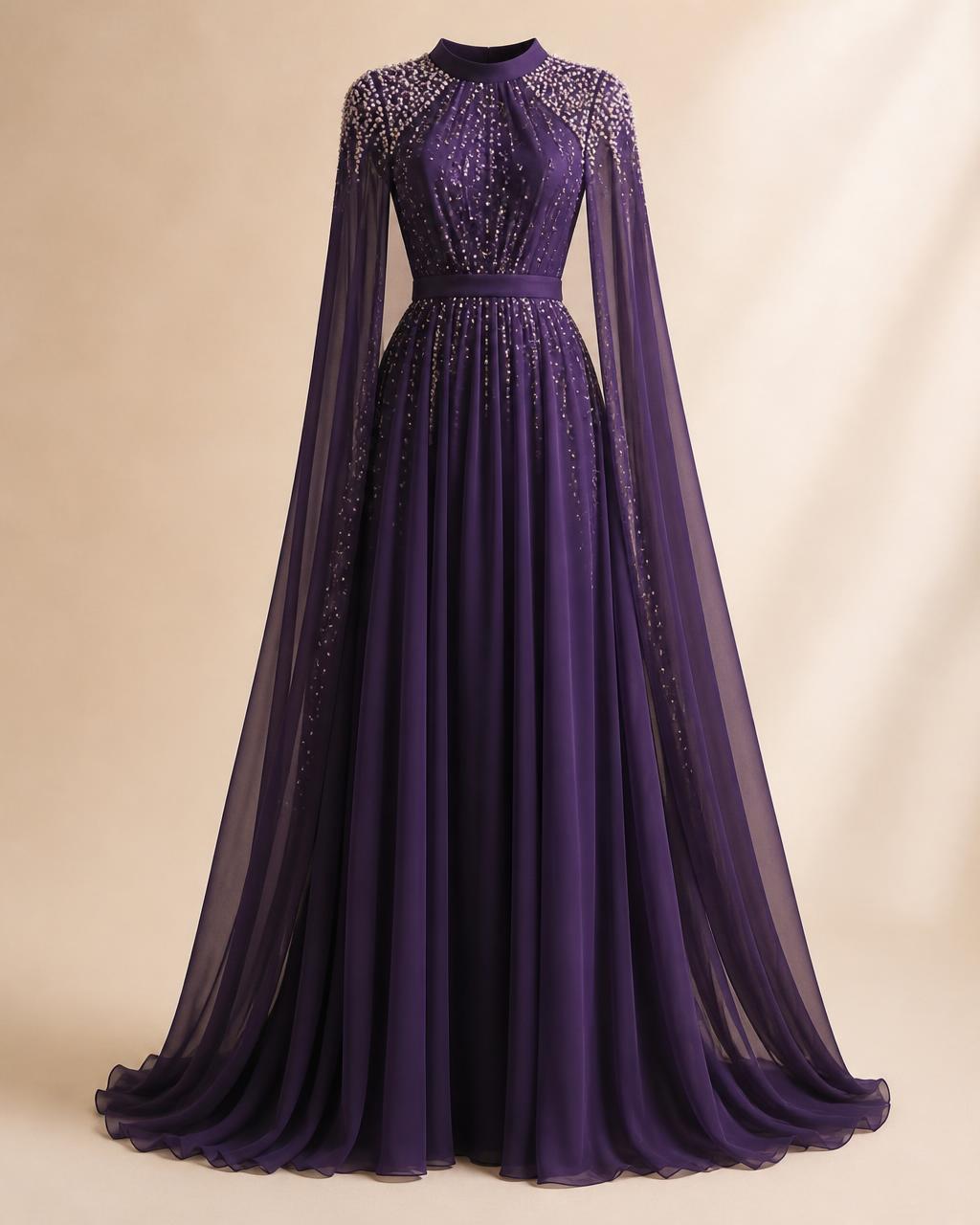Lilas Cape Gown